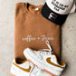 Coffee + Jesus Embroidery Sweatshirt