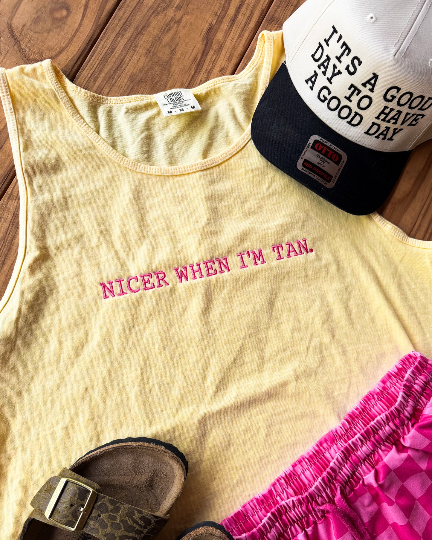 Nicer When I’m Tan Tank | Summer Graphic Tank | Cute Beach Tank Top