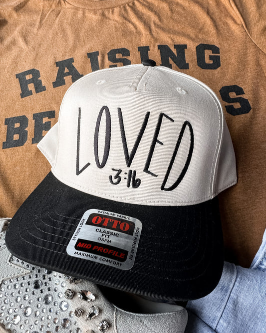 Faith Trucker Hat | Loved 3:16 Hat |  Embroidered Cap